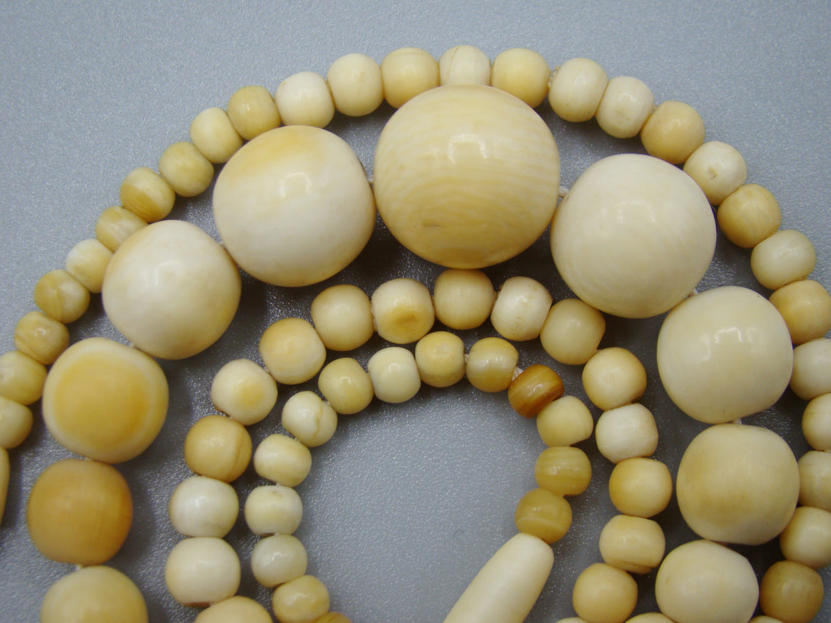 Antique Natural Elephant Ivory Necklace1