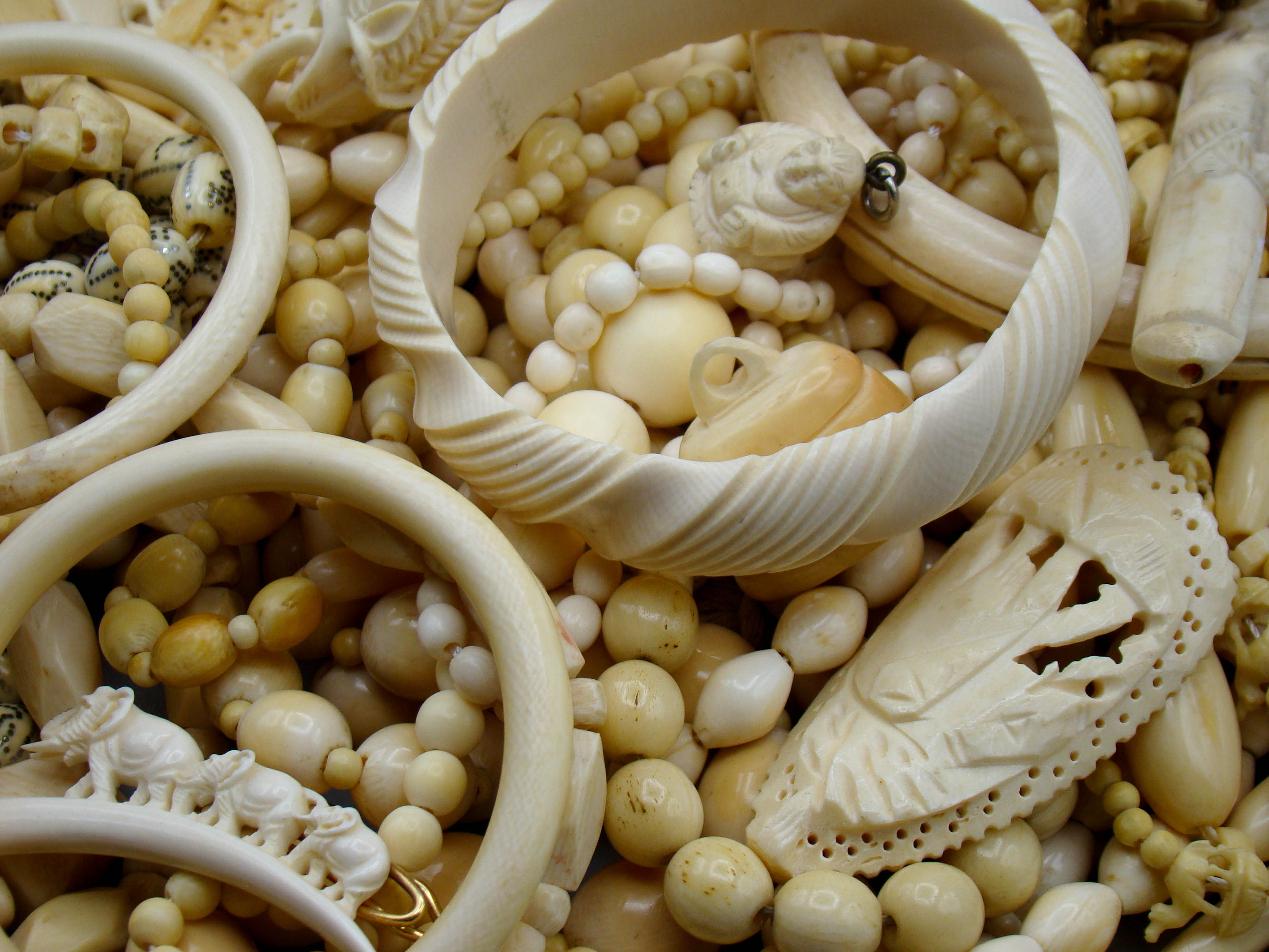 Ivory, Antique Ivory, Ivory Jewelery