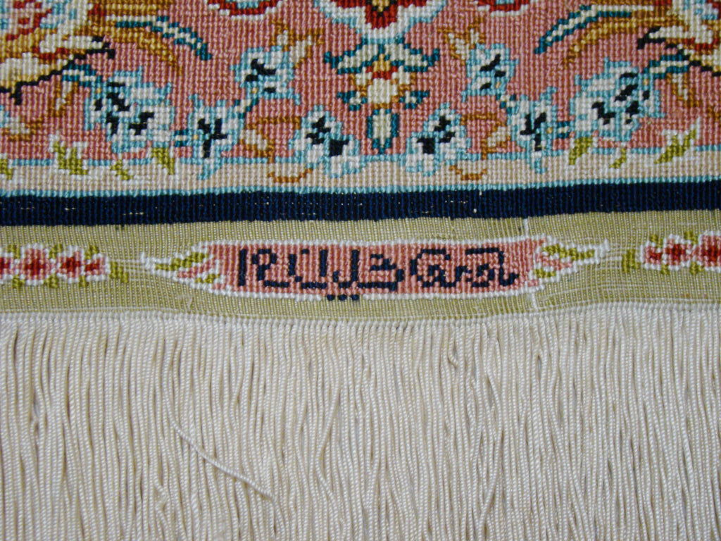 Antique Ozipek Hereke Silk Wall Carpet – Authentic Original, Guaranteed by Kingdom of Antique Arts