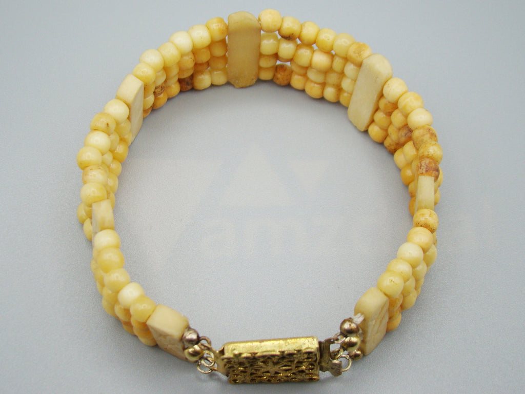 Antique Natural Bone Bracelet - Leg Bracelet - Kingdom of Antique Arts