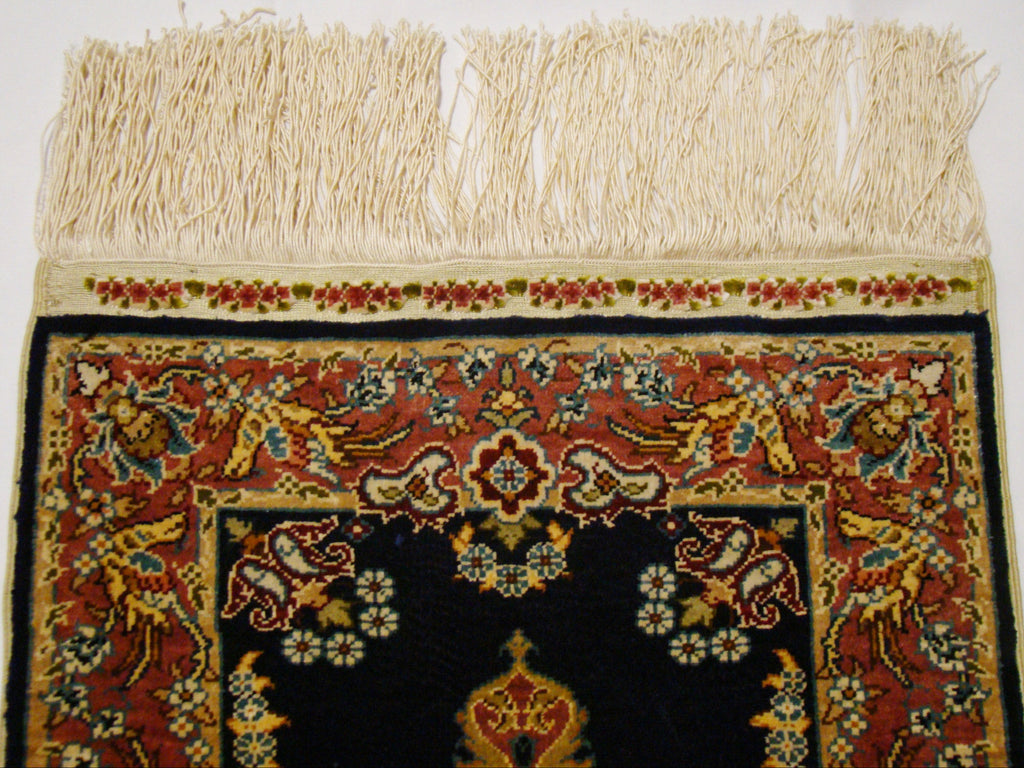 Antique Ozipek Hereke Silk Carpet – Multicolor Hand-Knotted Wall Tapestry | Kingdom of Antique Arts