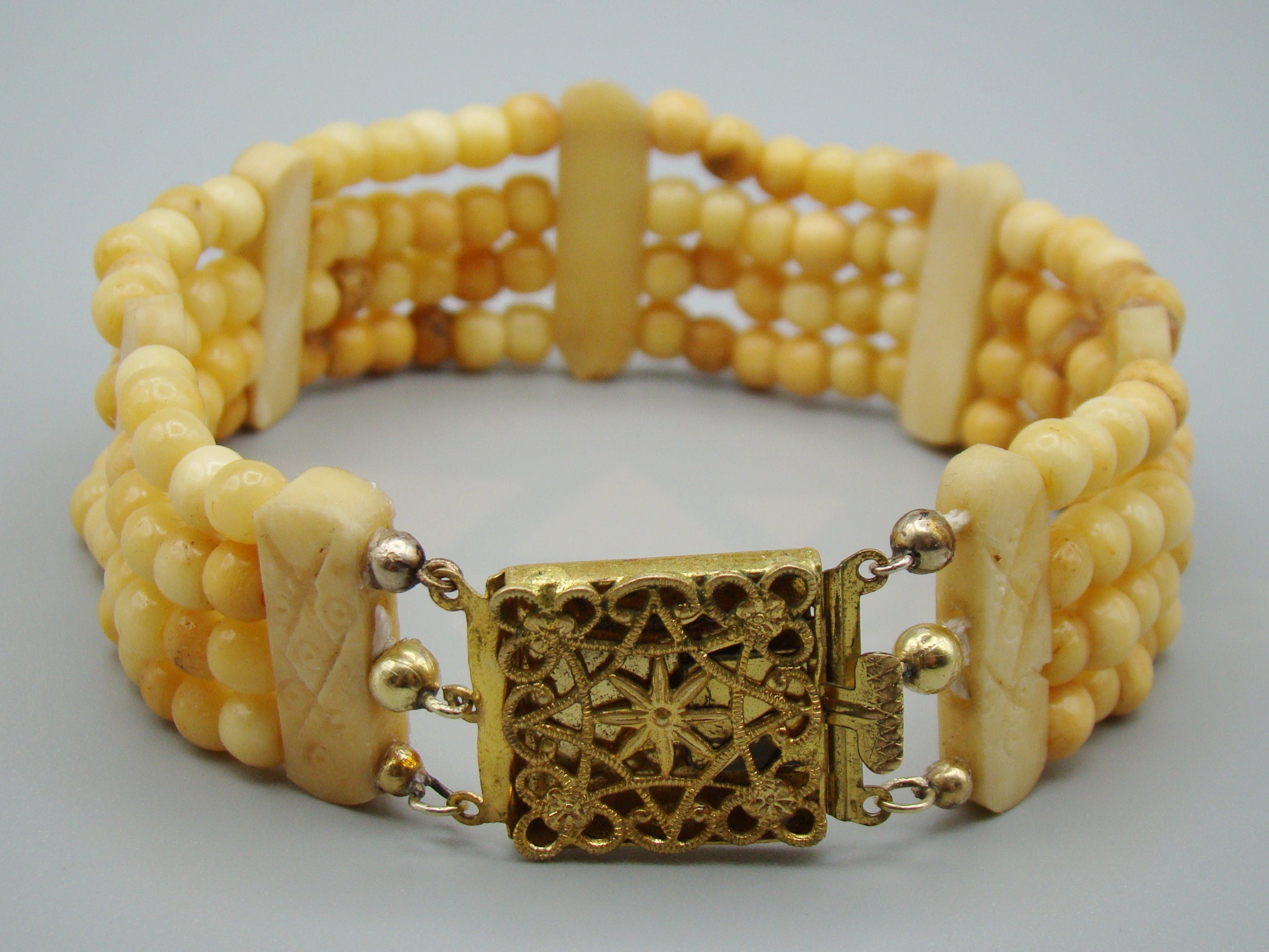 Antique Natural Bone Bracelet - Leg Bracelet - Kingdom of Antique Arts