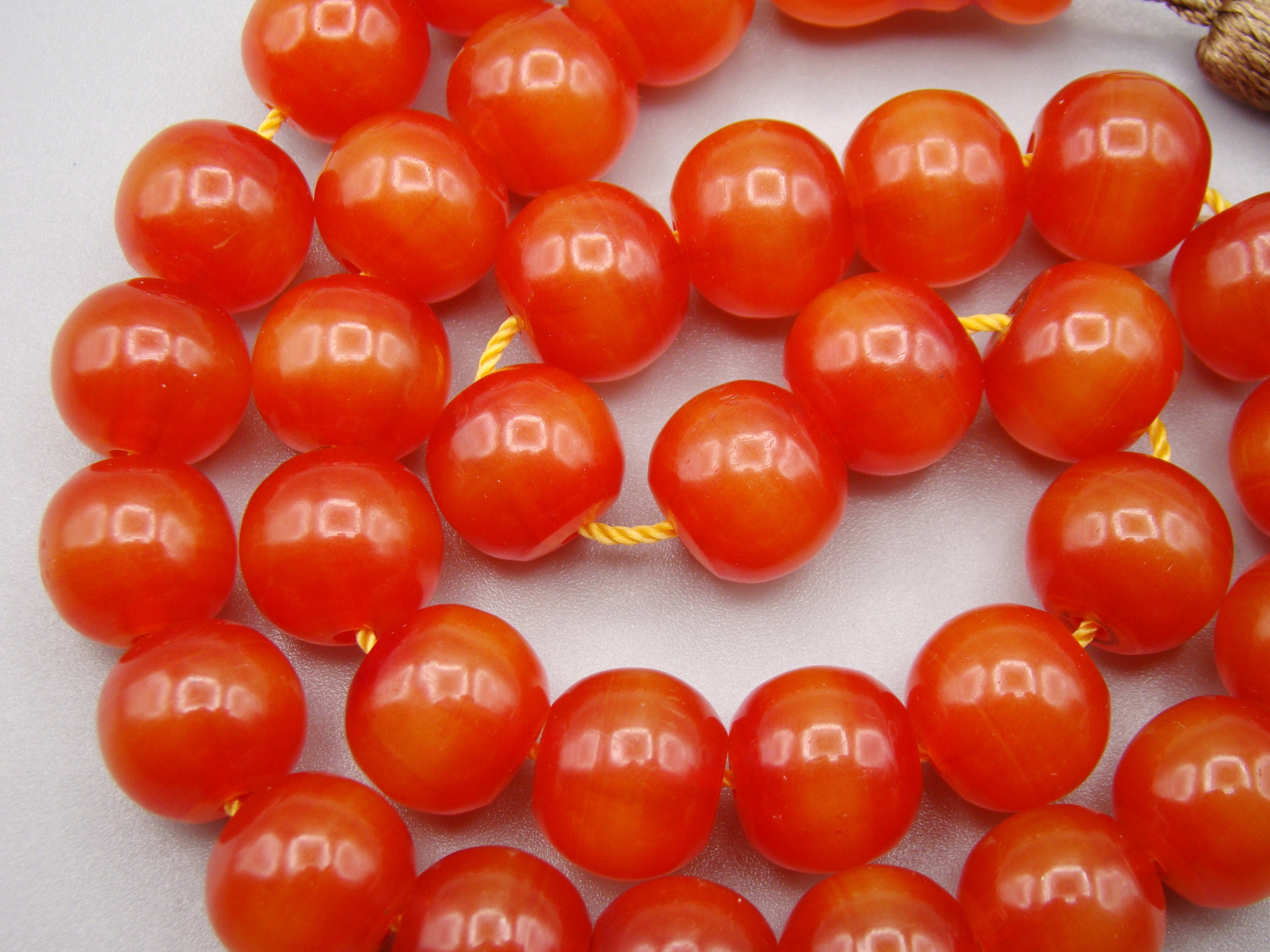 Antique Beautiful Bakelite Amber Rosary beads - Kingdom of Antique Arts