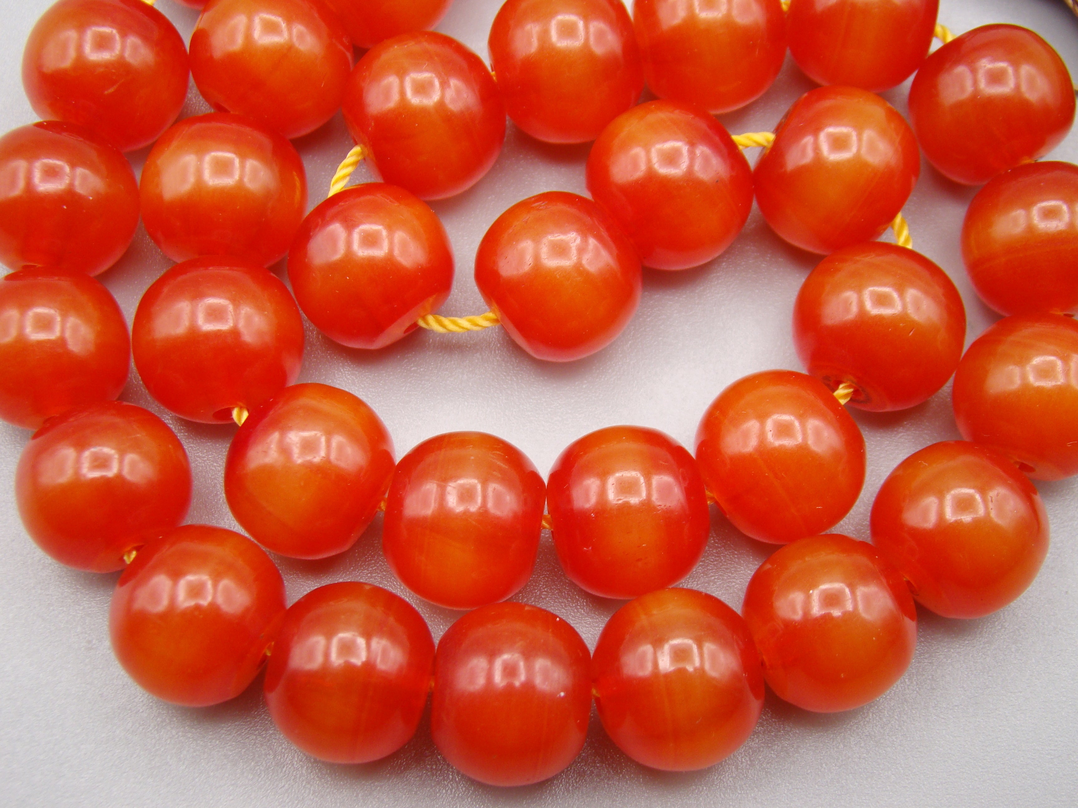 Antique Beautiful Bakelite Amber Rosary beads - Kingdom of Antique Arts