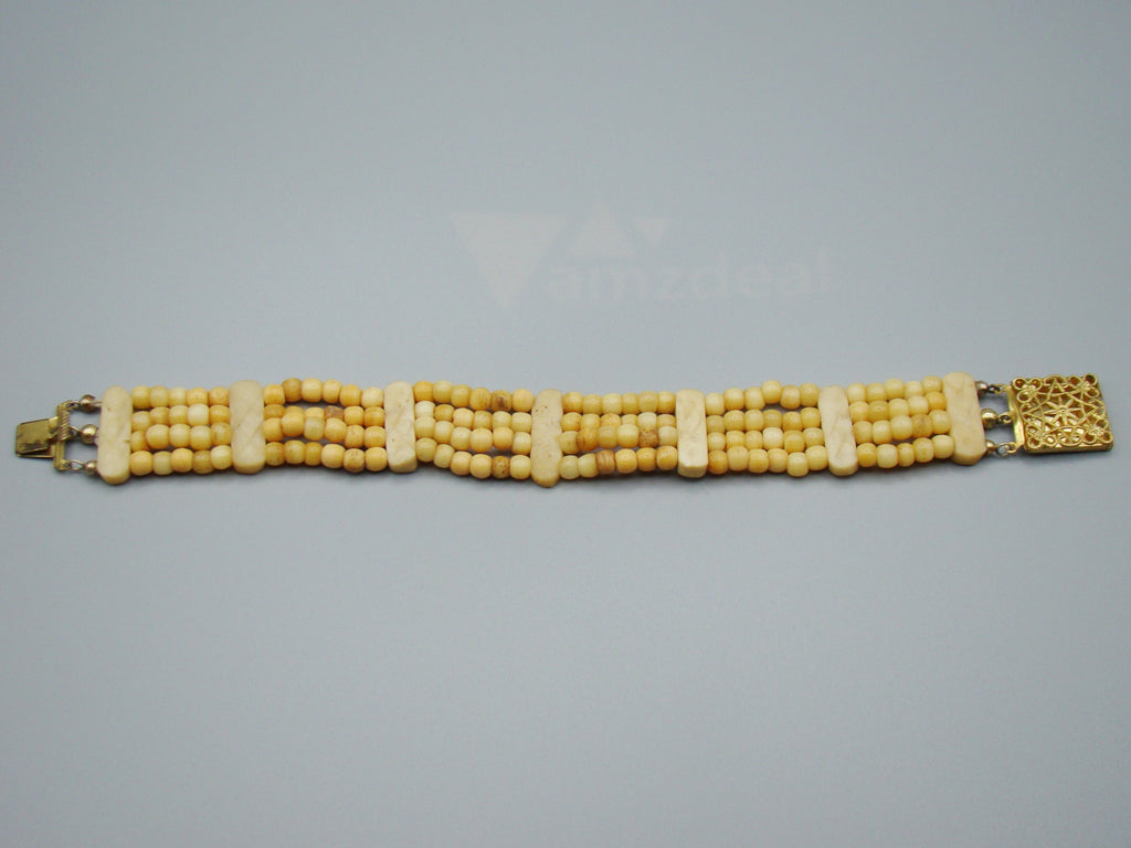 Antique Natural Bone Bracelet - Leg Bracelet - Kingdom of Antique Arts
