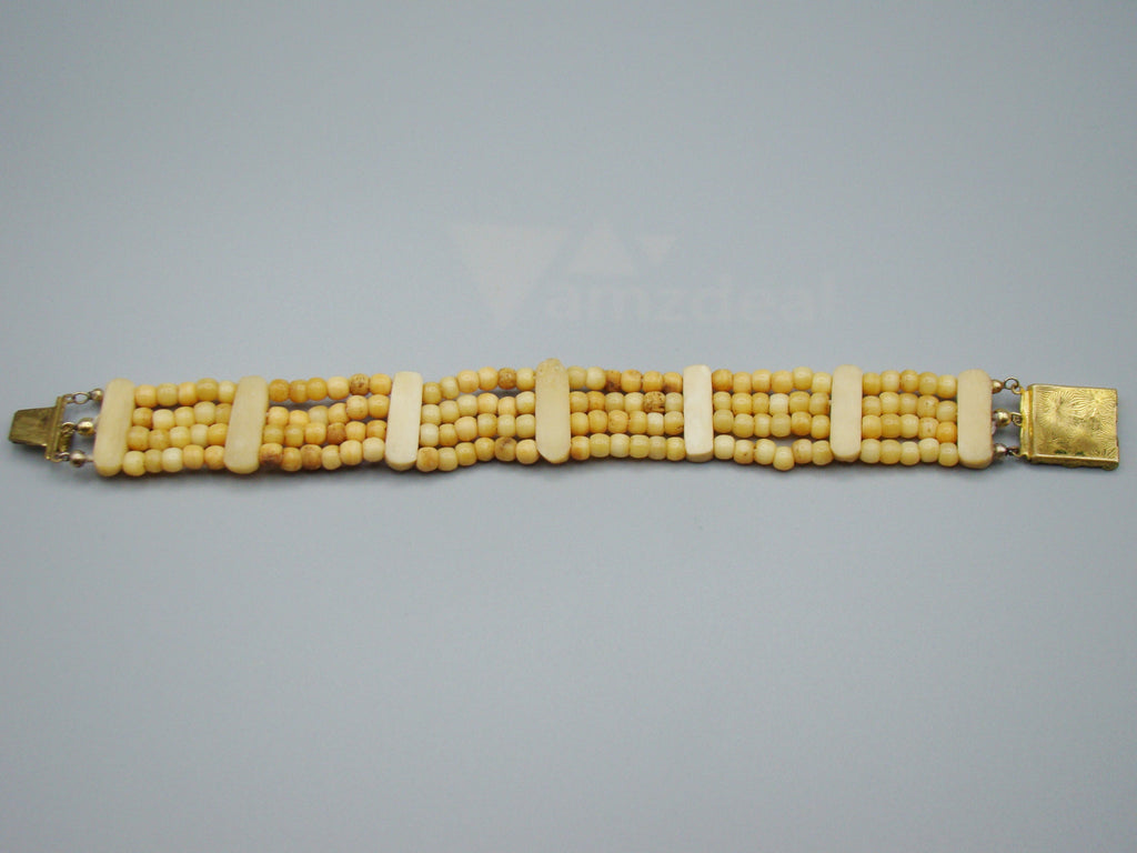 Antique Natural Bone Bracelet - Leg Bracelet - Kingdom of Antique Arts