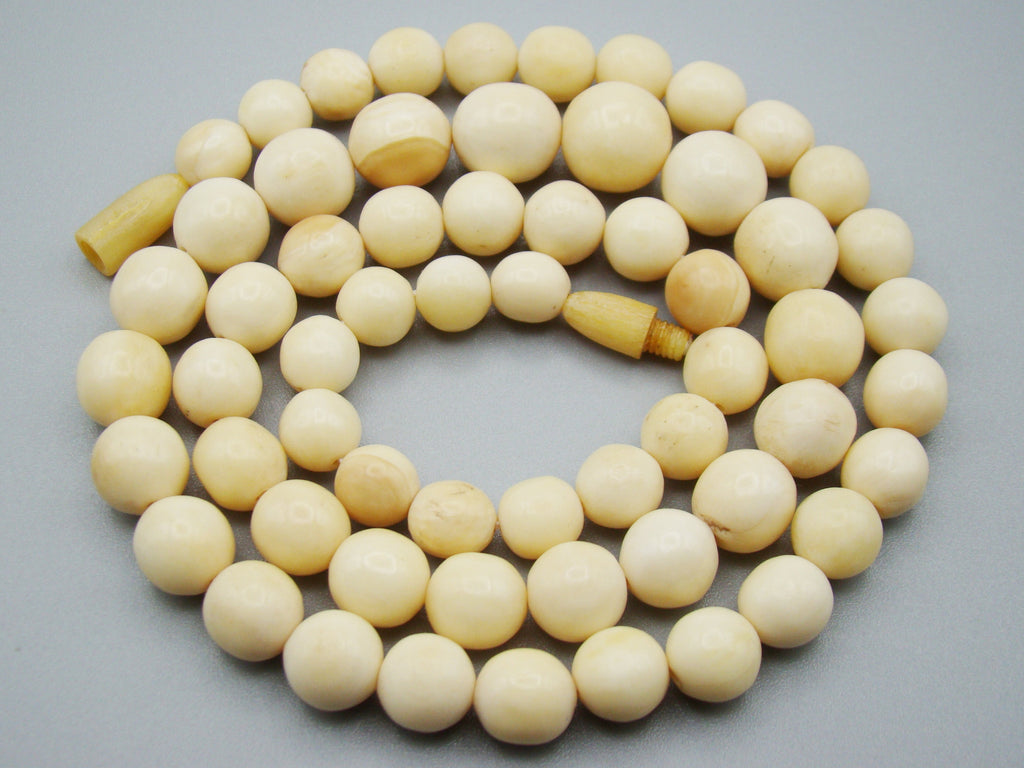 Antique Natural Elephant Ivory Necklace - Kingdom of Antique Arts