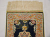 Antique Ozipek Hereke Silk Wall Carpet Hanging View – 62×31 cm with Tassels | Kingdom of Antique Arts