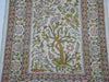 Border Detail – Antique Ozipek Hereke Silk Wall Carpet, Real Gold Ropes, No Damage or Repair | Kingdom of Antique Arts