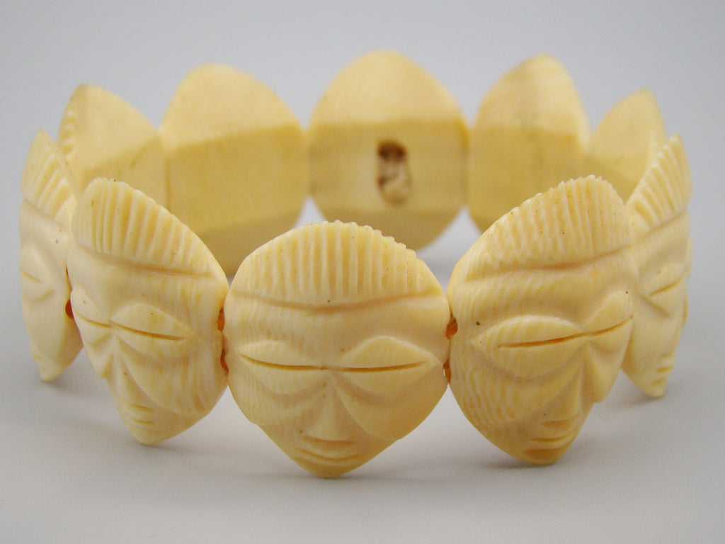 Antique Ivory, Natural Ivory, Ivory Bracelet, Mediterranean Ivory, handcarved Ivory, Asien Ivory, Elephant Ivory
