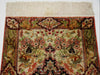 Antique Persian Qom Silk Carpet – Rare Isfahan Floral Motif, Hand-Knotted Wall Tapestry | Kingdom of Antique Arts