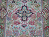 Tassels Detail – Antique Persian Qom Silk Wall Carpet, 90×57 cm with Tassels, No Damage | Kingdom of Antique Arts