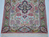 Antique Persian Qom Silk Wall Carpet – Isfahan Floral Motif, Rare Collector Piece, Guaranteed by Kingdom of Antique Arts