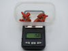 Antique Natural Mediterranean Dark red Coral Earrings + Orange Coral Pendant - Kingdom of Antique Arts