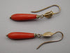 Antique Natural Mediterranean red Coral Earrings - Kingdom of Antique Arts