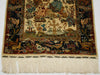 Isfahan Motif Detail – Antique Persian Ozipek Silk Wall Carpet, Breathtaking Floral Design, Pure Silk | Kingdom of Antique Arts