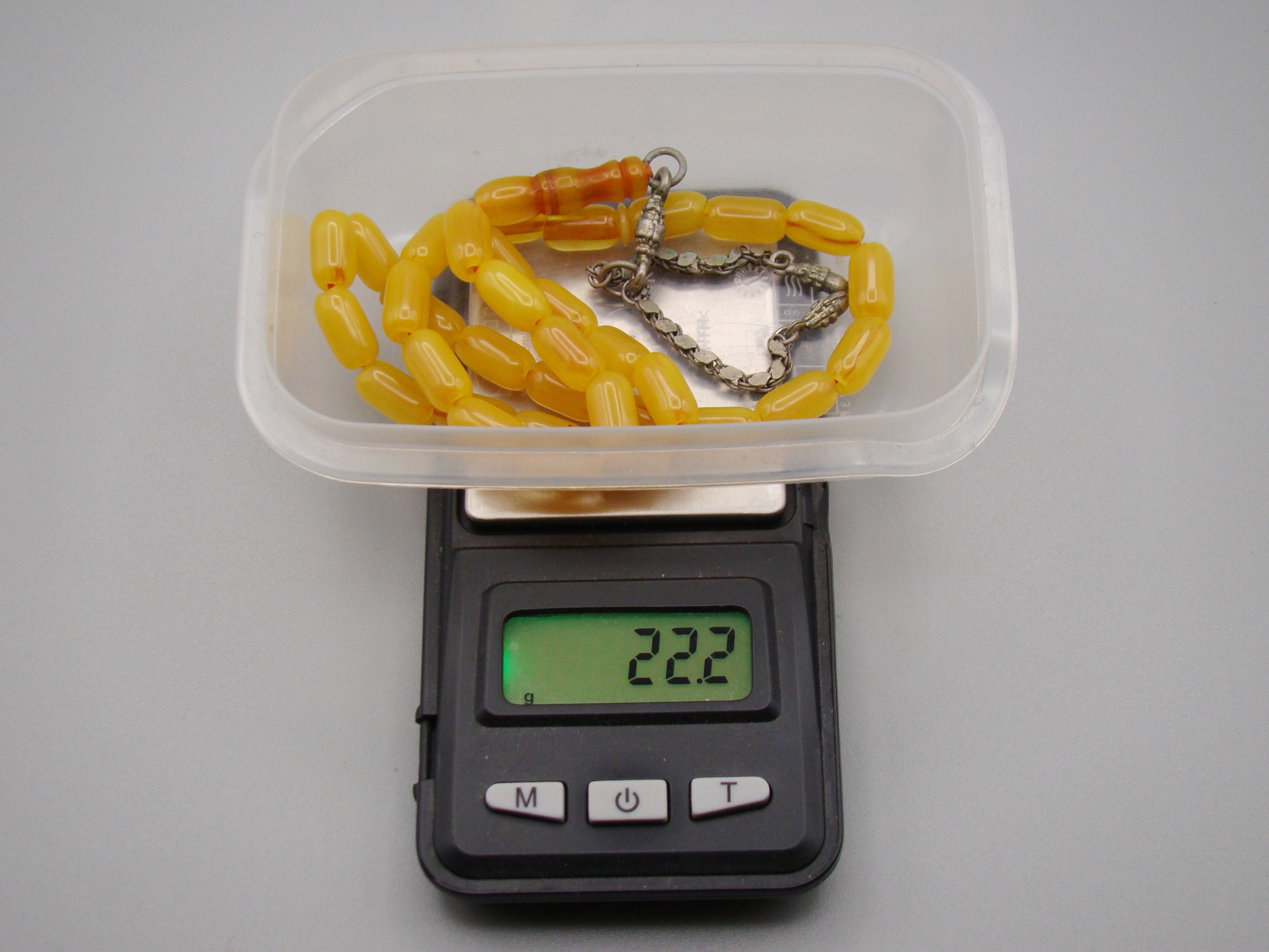 Antique Beautiful Bakelite Amber Rosary beads - Kingdom of Antique Arts