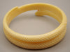 Antique Natural Elephant Ivory Bracelet with Natural Salmon Coral Eyes - Kingdom of Antique Arts
