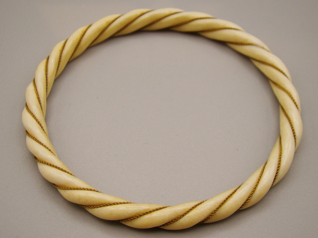 Antique Natural Elephant Ivory Bracelet - Kingdom of Antique Arts