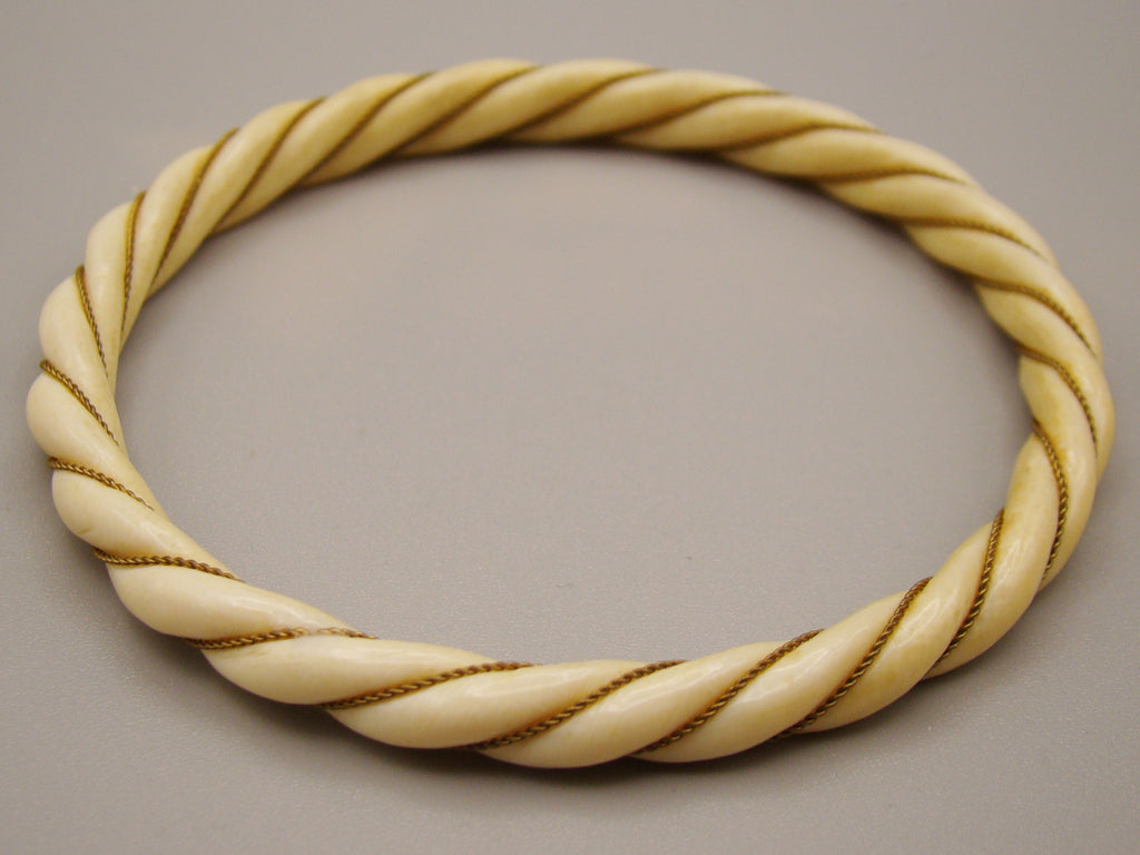 Antique Natural Elephant Ivory Bracelet - Kingdom of Antique Arts