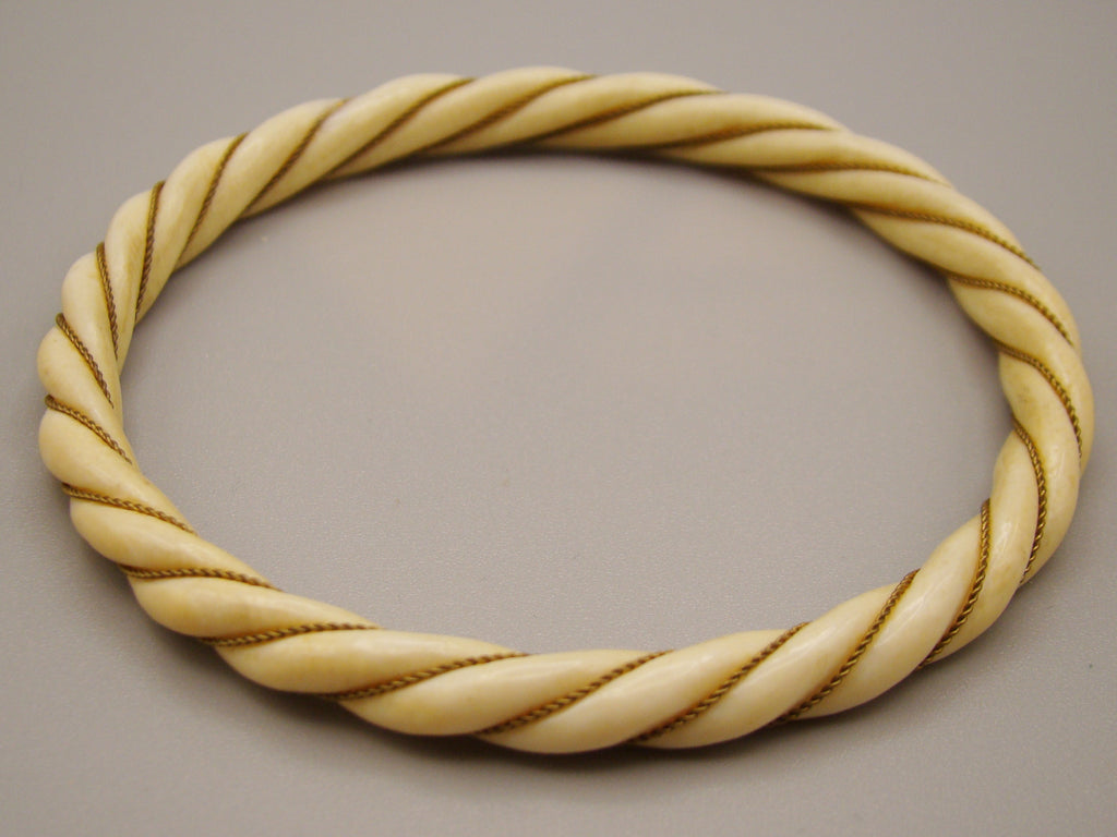 Antique Natural Elephant Ivory Bracelet - Kingdom of Antique Arts