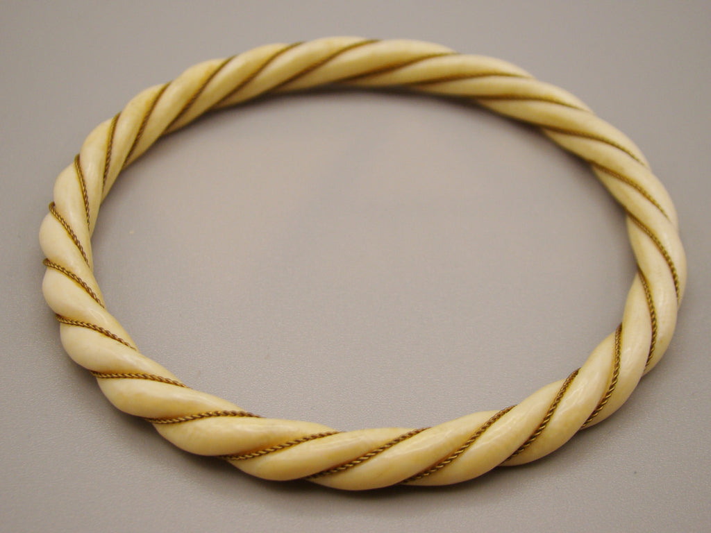 Antique Natural Elephant Ivory Bracelet - Kingdom of Antique Arts