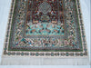 Rare antique Hereke style silk wall carpet vibrant colors CA013