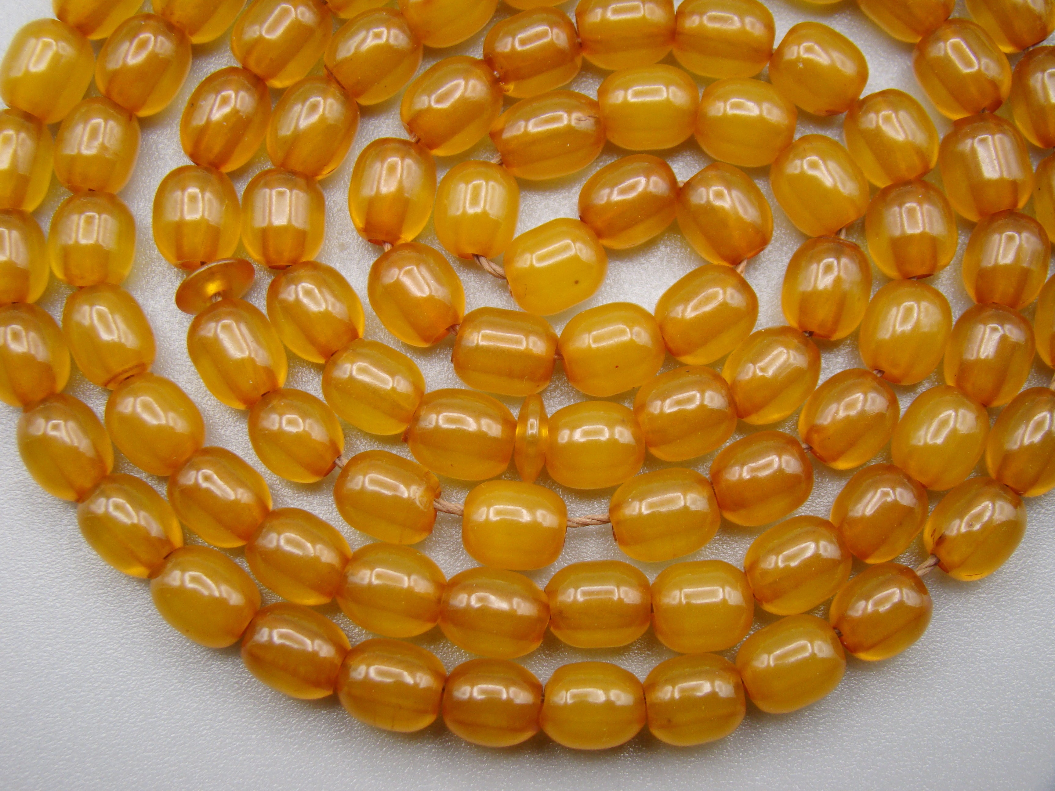 Antique Beautiful Bakelite Amber Rosary beads - Kingdom of Antique Arts