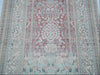 Antique Hereke silk wall carpet side border detail CA013