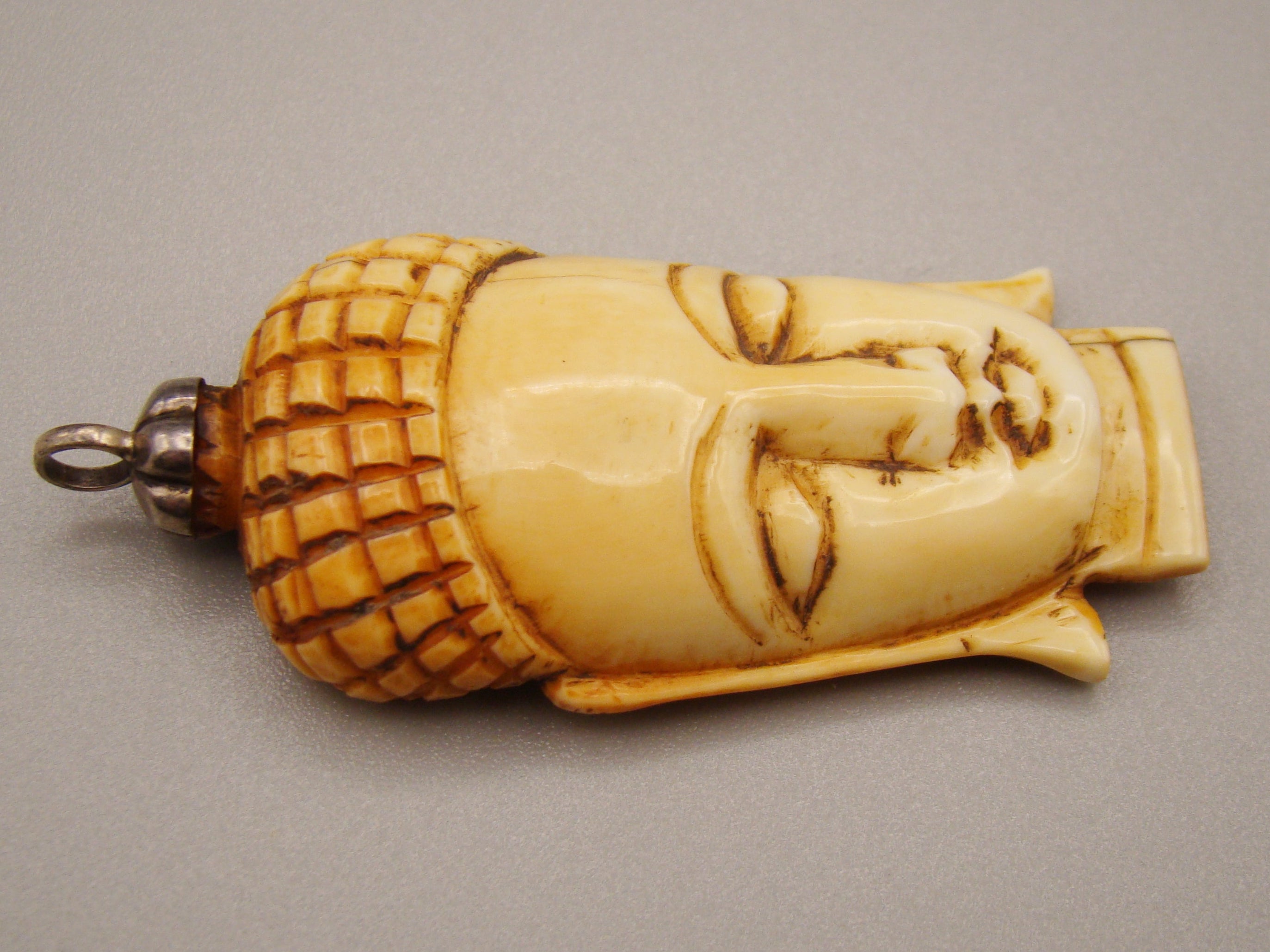 Antique Natural Elephant Ivory Pendant - Kingdom of Antique Arts