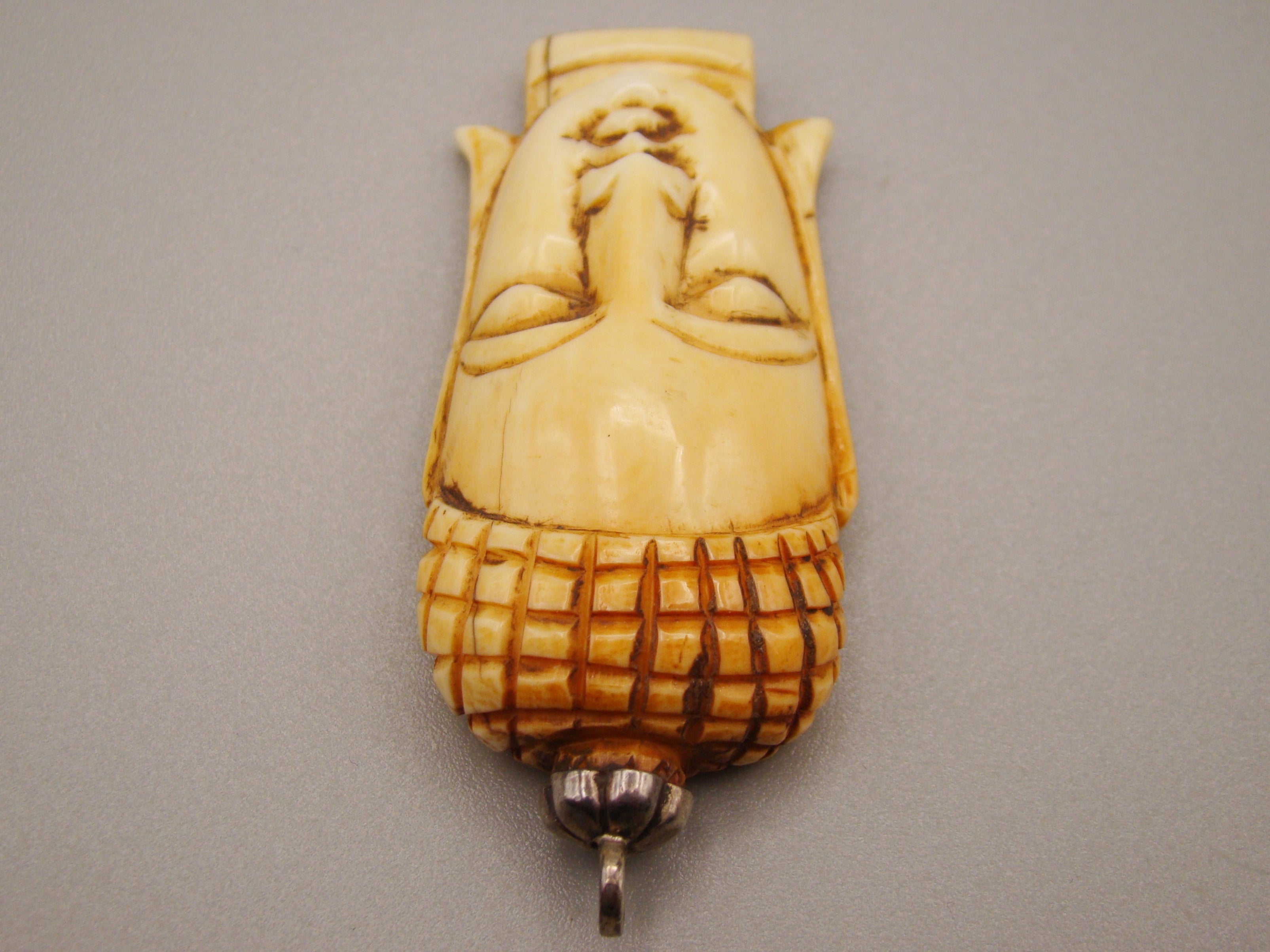 Antique Natural Elephant Ivory Pendant - Kingdom of Antique Arts