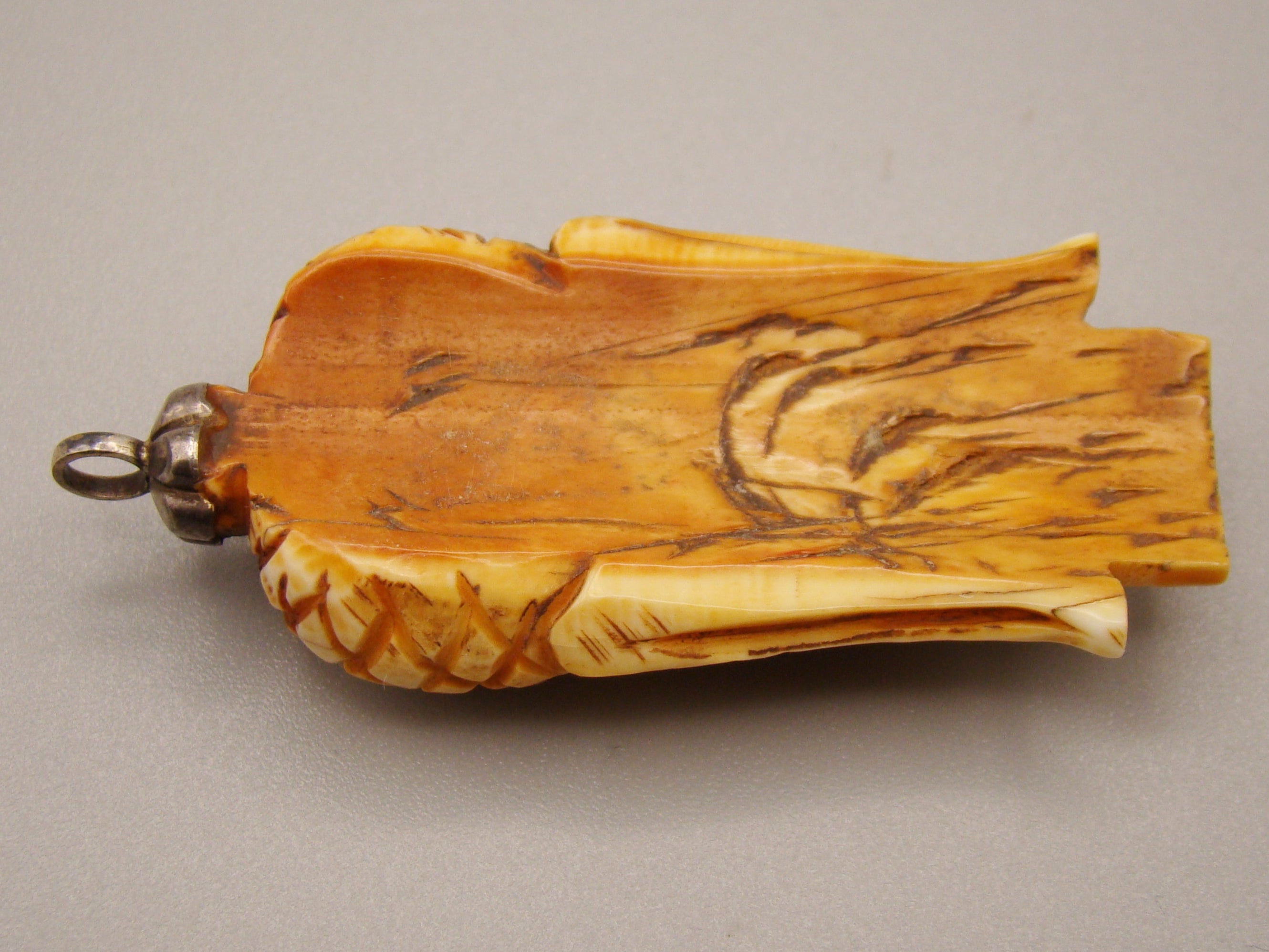 Antique Natural Elephant Ivory Pendant - Kingdom of Antique Arts