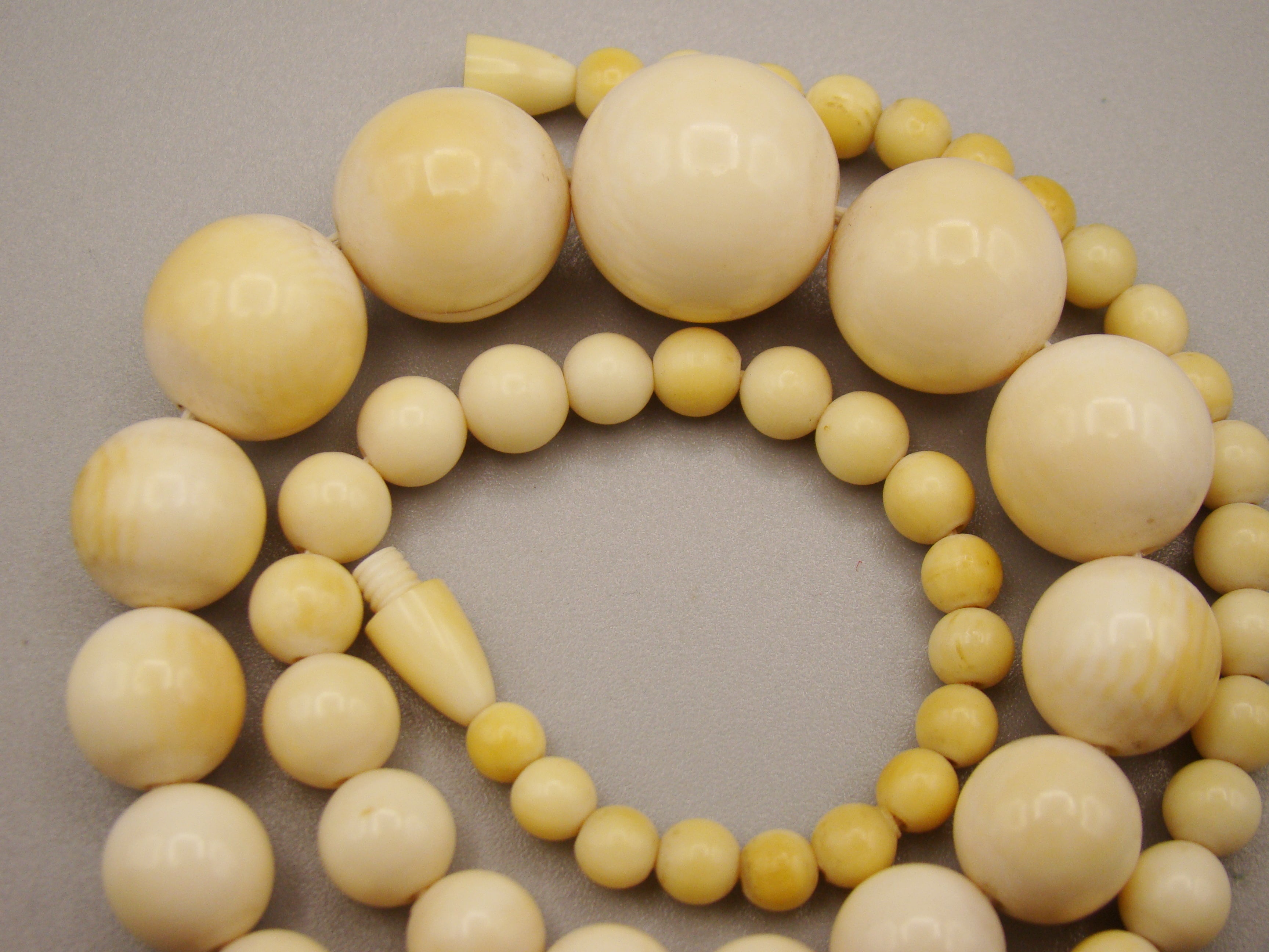 Antique Natural Elephant Ivory Necklace - Kingdom of Antique Arts