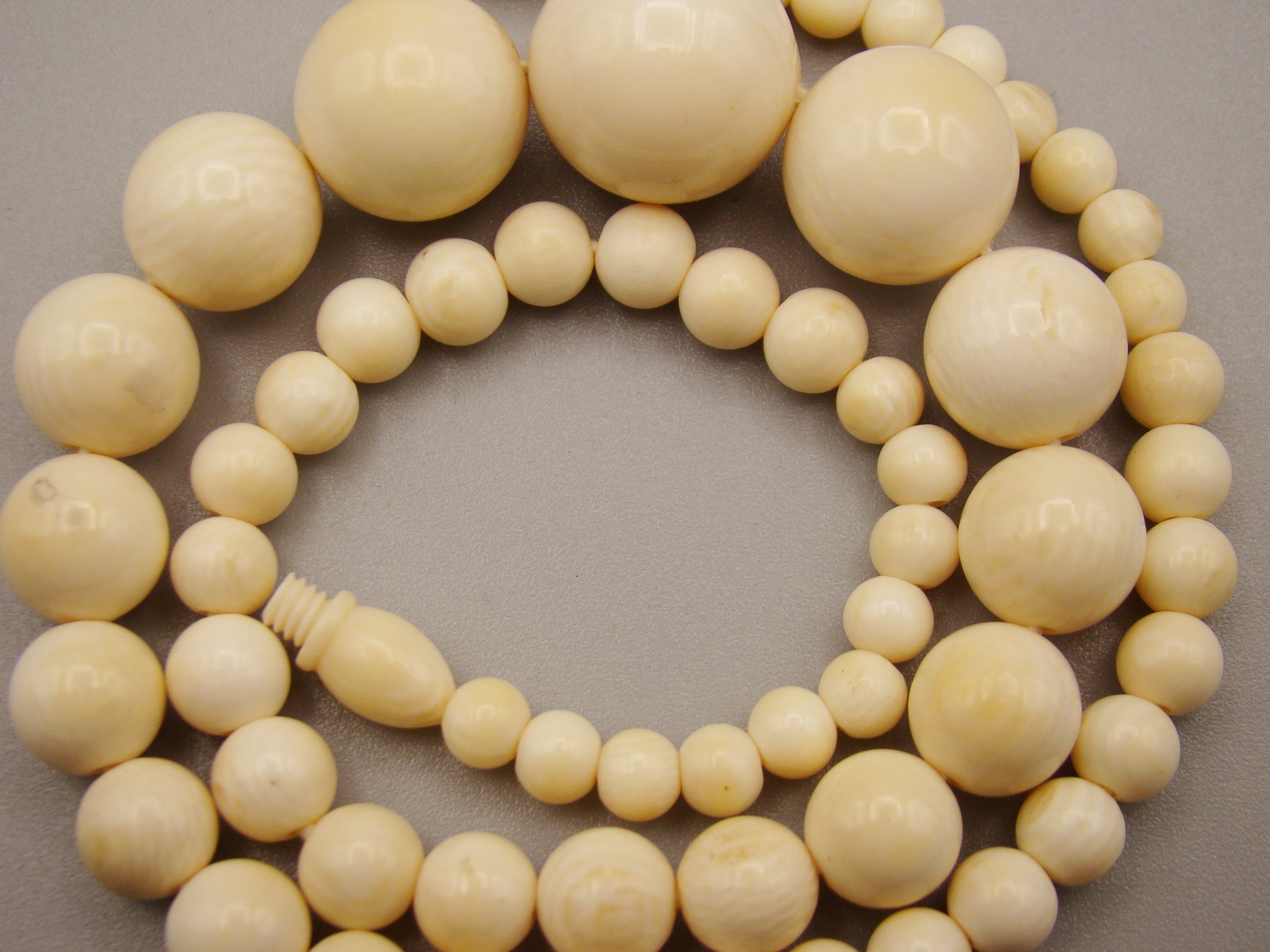 Antique Natural Elephant Ivory Necklace - Kingdom of Antique Arts