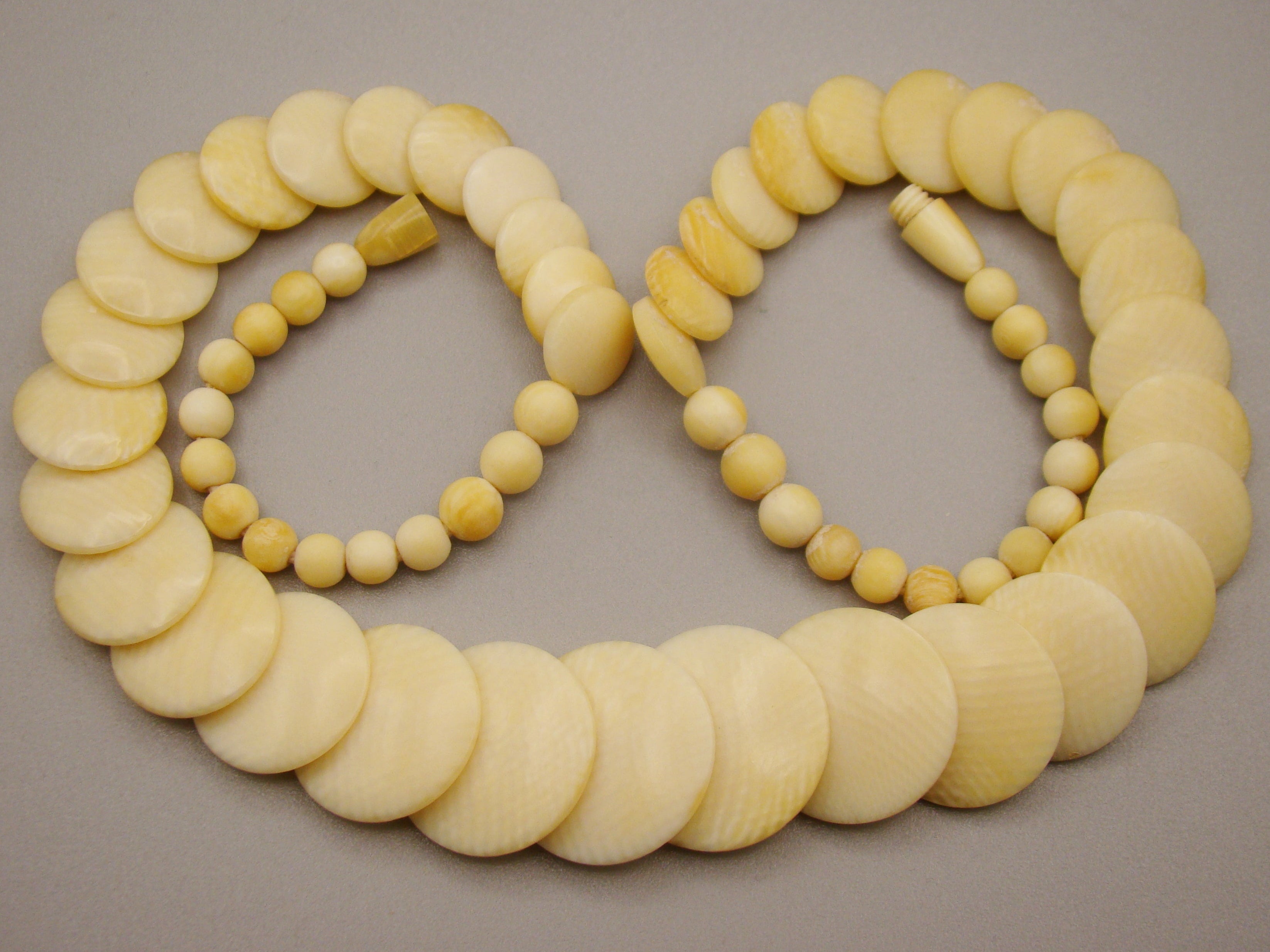 Antique Natural Elephant Ivory Necklace - Kingdom of Antique Arts