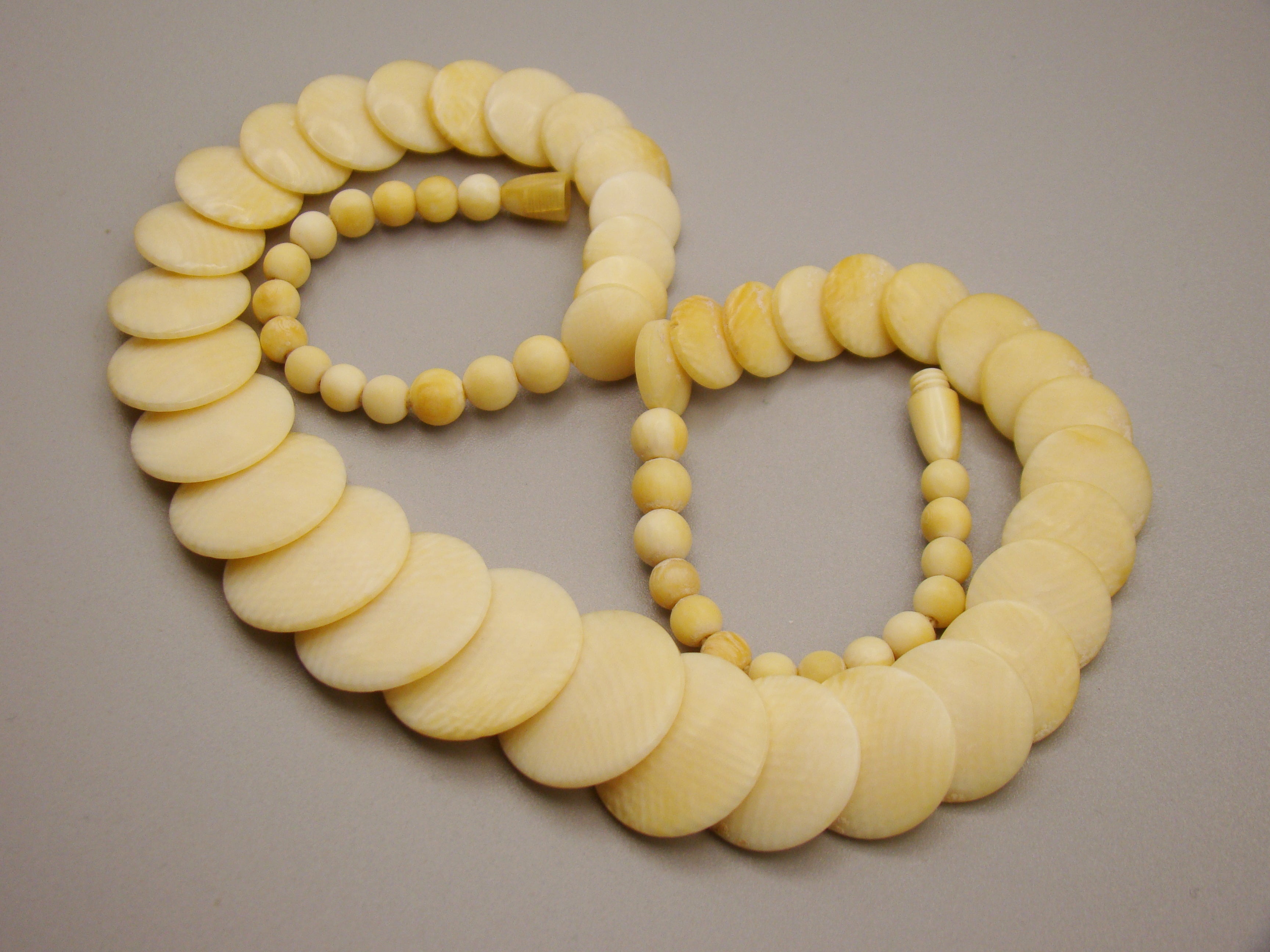 Antique Natural Elephant Ivory Necklace - Kingdom of Antique Arts