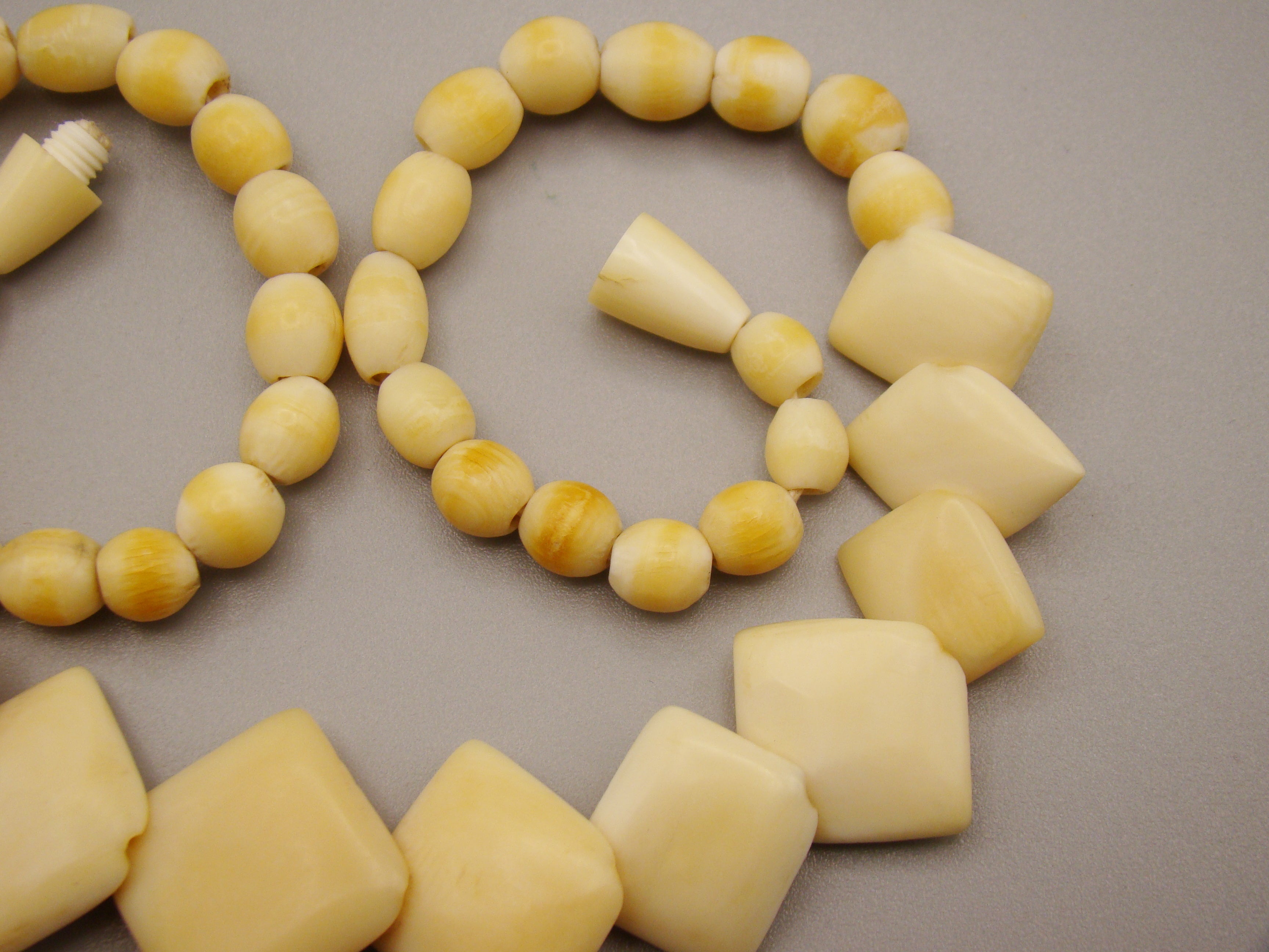 Antique Natural Elephant Ivory Necklace - Kingdom of Antique Arts
