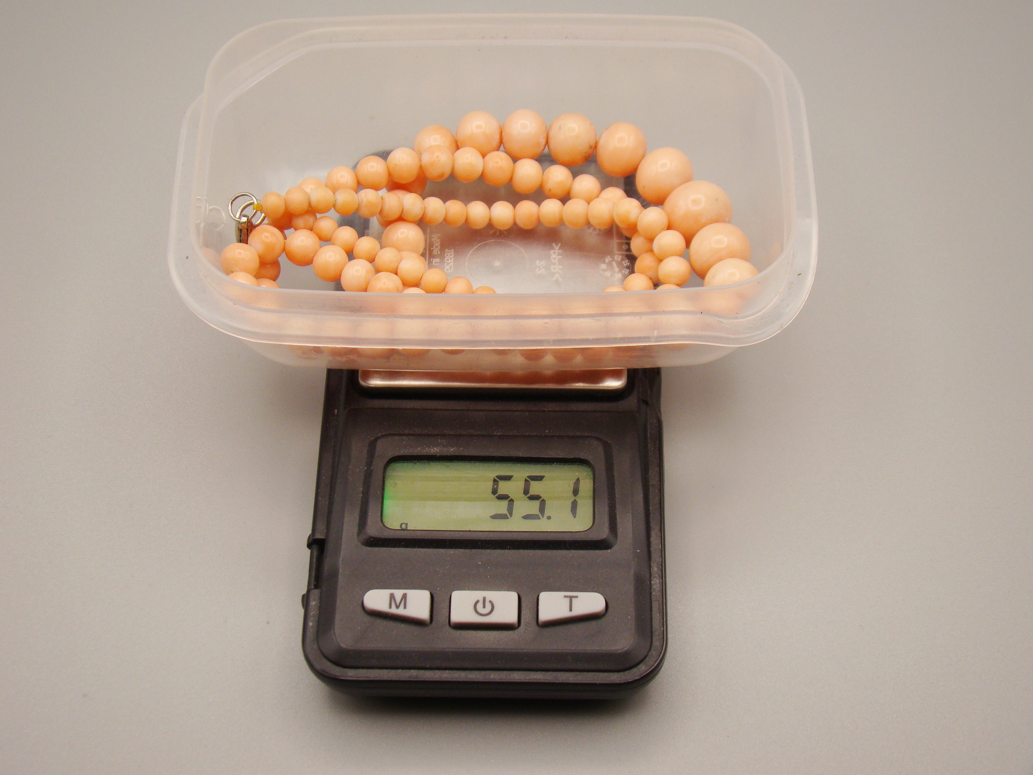 Antique Natural Undyed Salmon Coral Necklace - Kingdom of Antique Arts