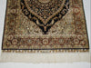 Rare signed Hereke silk wall carpet vibrant multicolor glory eye CA014