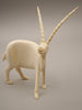 Antique Natural Elephant Ivory Figur - Handcarved - Kingdom of Antique Arts