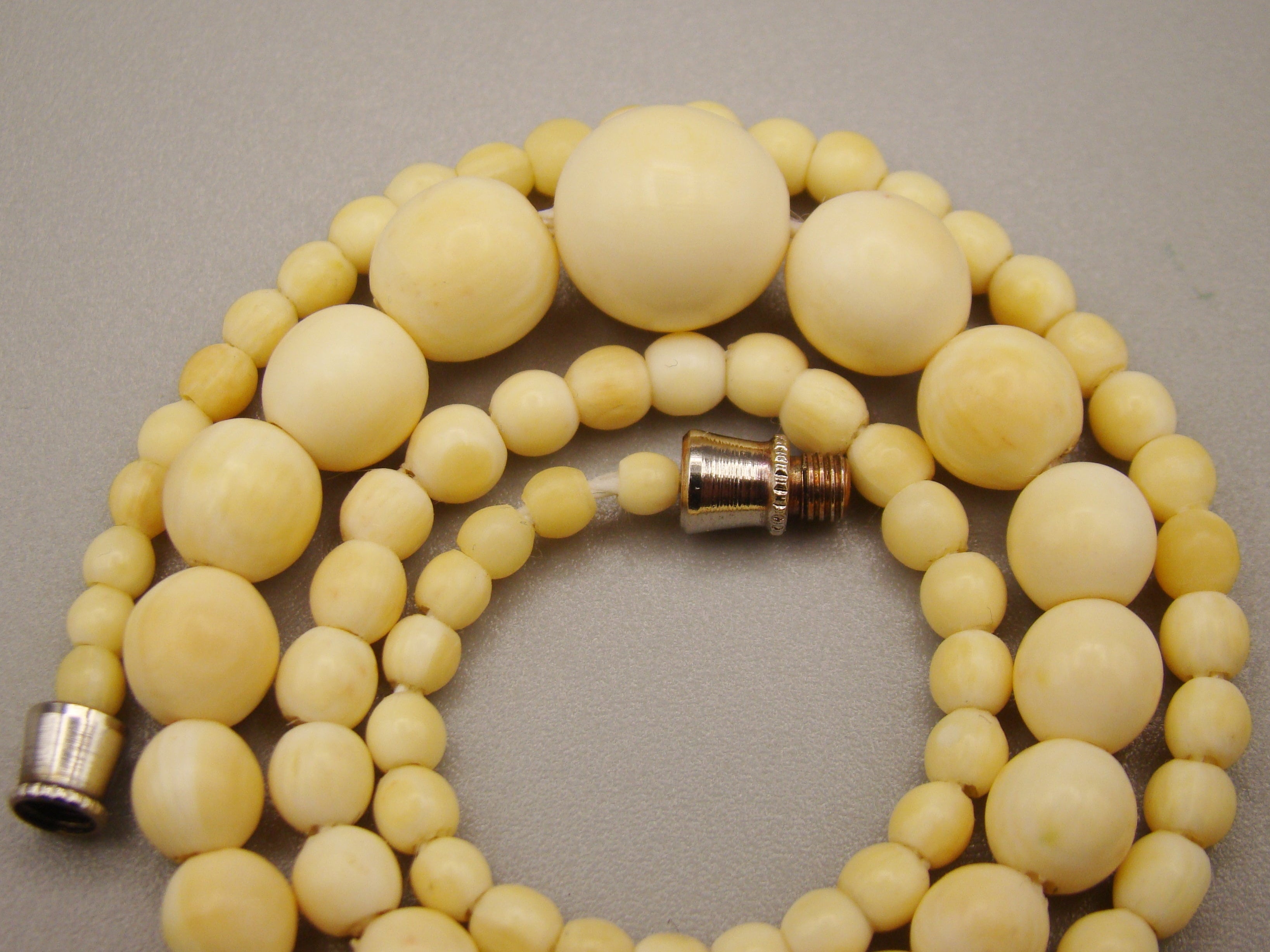 Antique Natural Elephant Ivory Necklace - Kingdom of Antique Arts