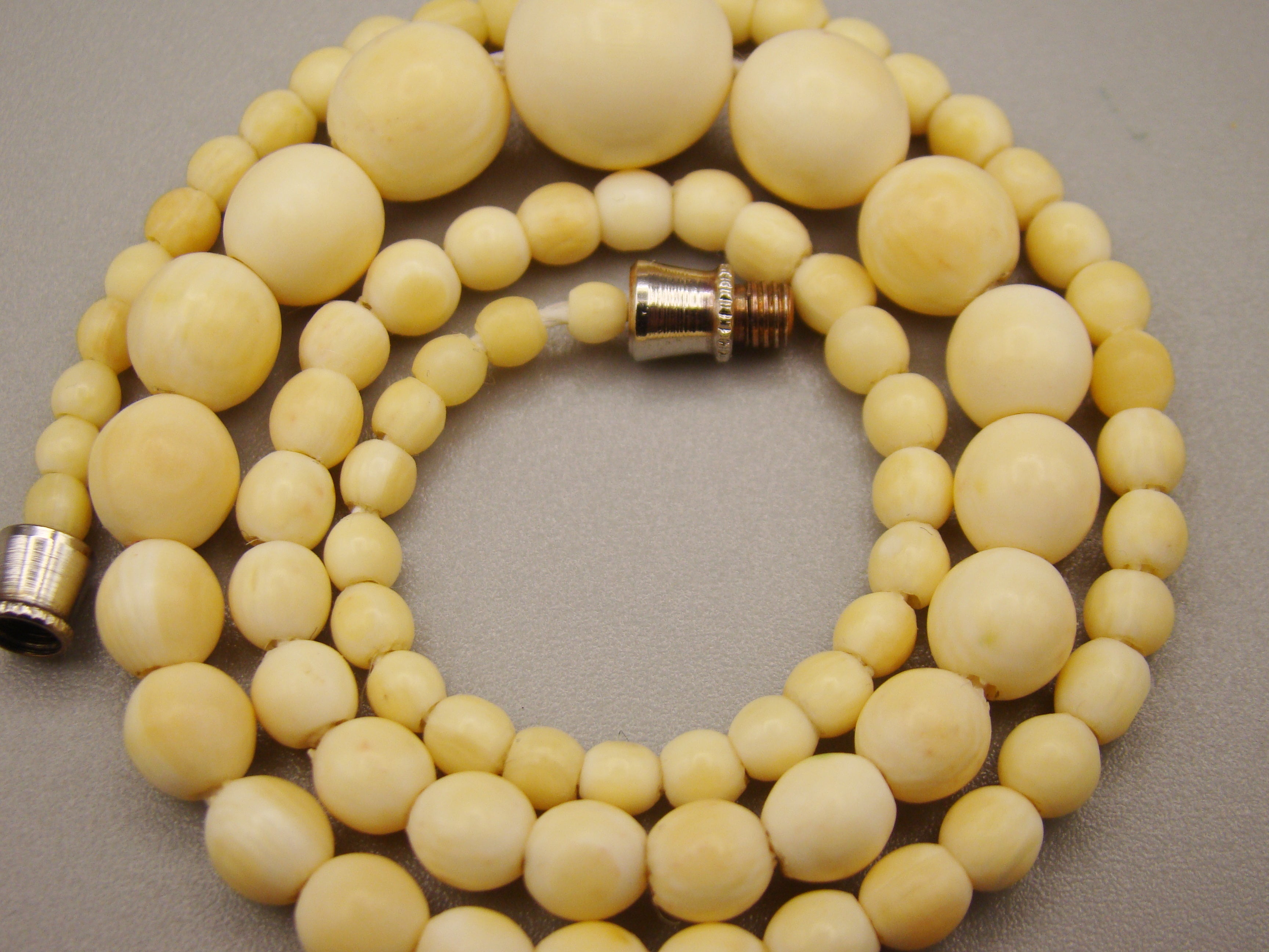 Antique Natural Elephant Ivory Necklace - Kingdom of Antique Arts