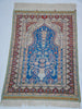Antique Hereke silk wall carpet corner detail pictorial design CA015