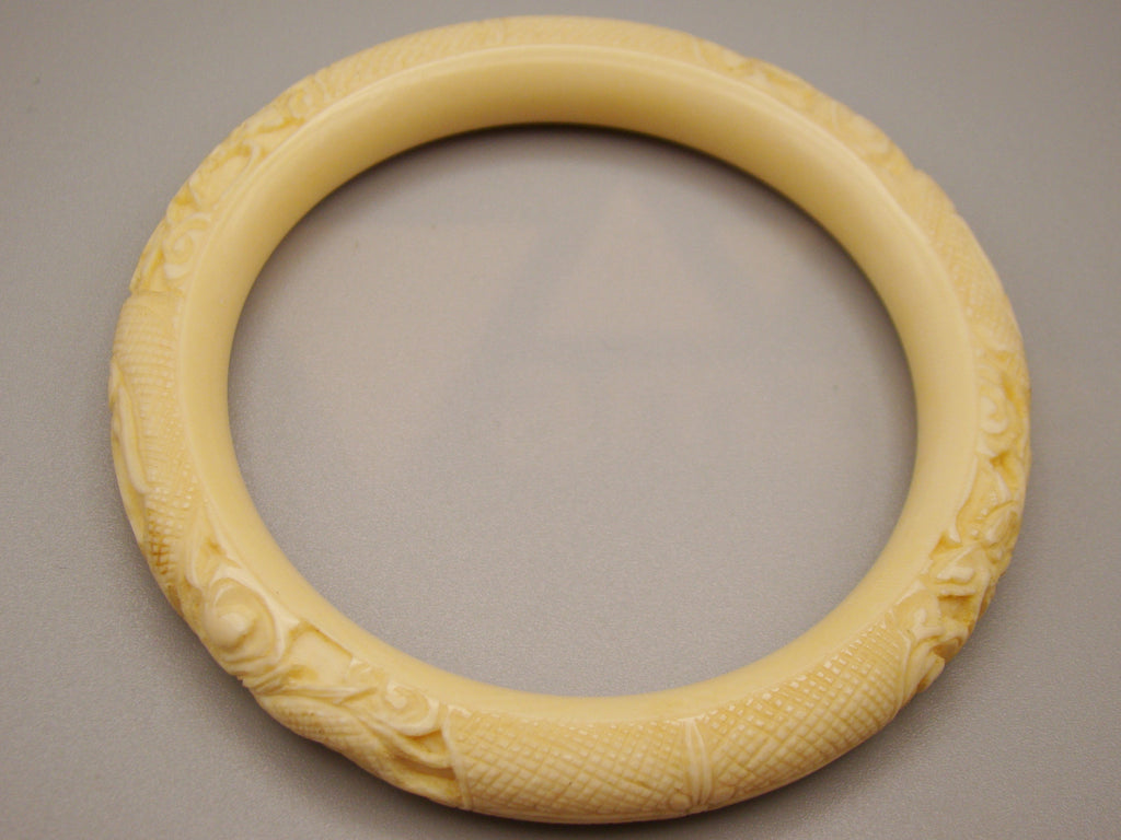 Antique Natural Elephant Ivory Bracelet - Kingdom of Antique Arts