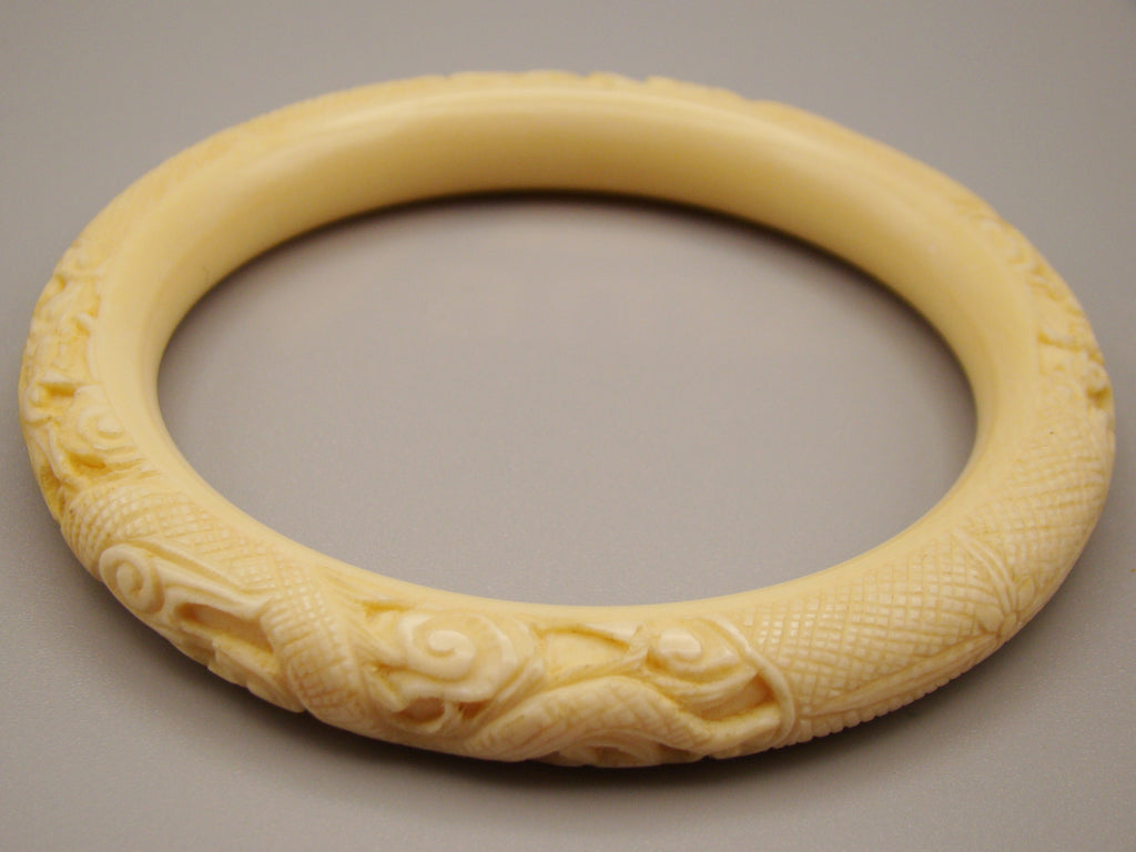 Antique Natural Elephant Ivory Bracelet - Kingdom of Antique Arts