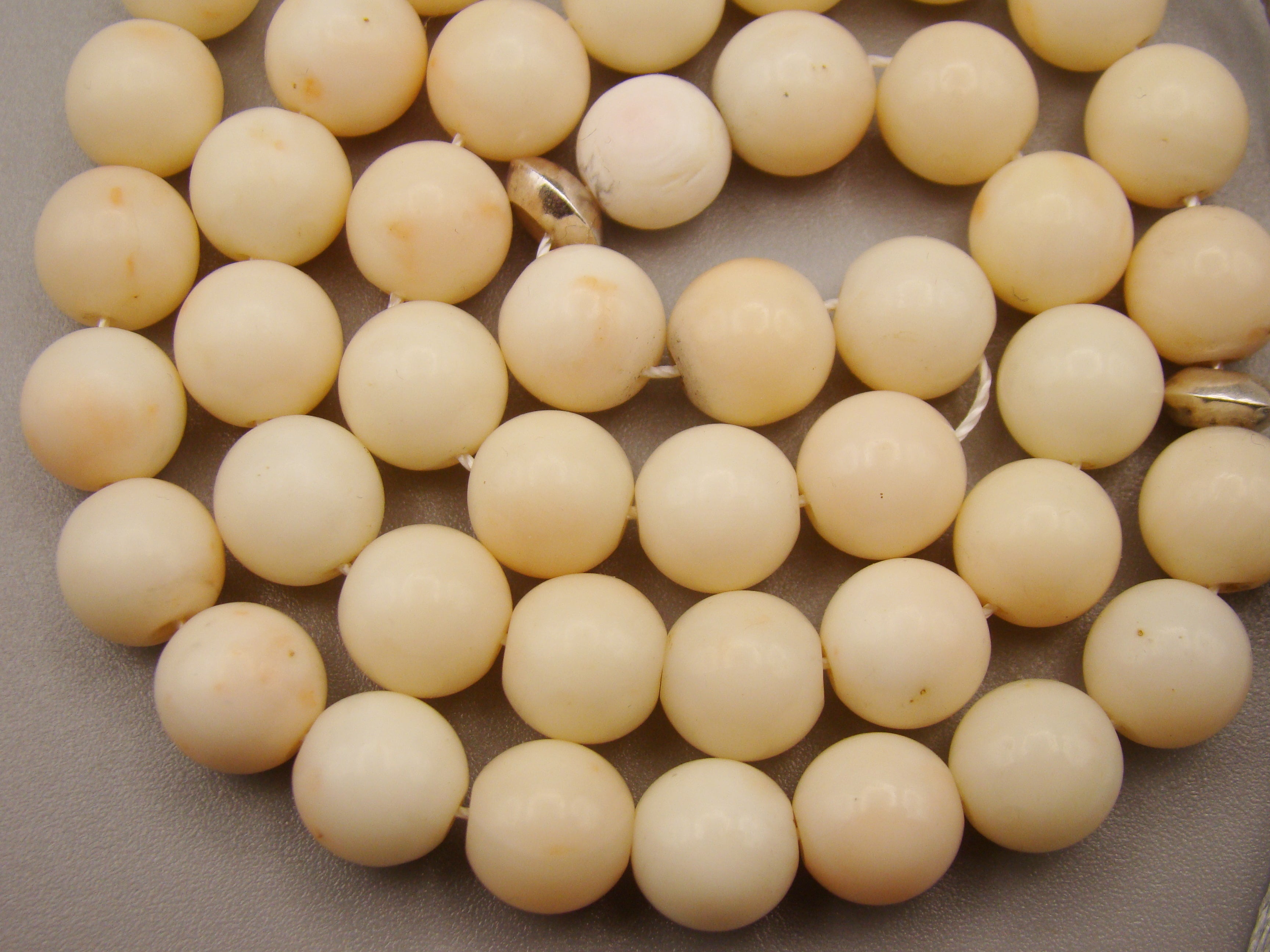 antique coral, natural coral, undyed coral, White angel skin coral, Italian coral, pacific coral, Sardinian Coral, sea coral, Mediterranean coral, Mediterranean Rosary, Mediterranean angel skin Rosary, White coral Rosary, handcarved coral, Sterling silver tassel, مسبحة, Masbaha, Muslim prayer beads حبيت الدورة ,