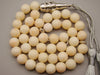 antique coral, natural coral, undyed coral, White angel skin coral, Italian coral, pacific coral, Sardinian Coral, sea coral, Mediterranean coral, Mediterranean Rosary, Mediterranean angel skin Rosary, White coral Rosary, handcarved coral, Sterling silver tassel, مسبحة, Masbaha, Muslim prayer beads حبيت الدورة ,