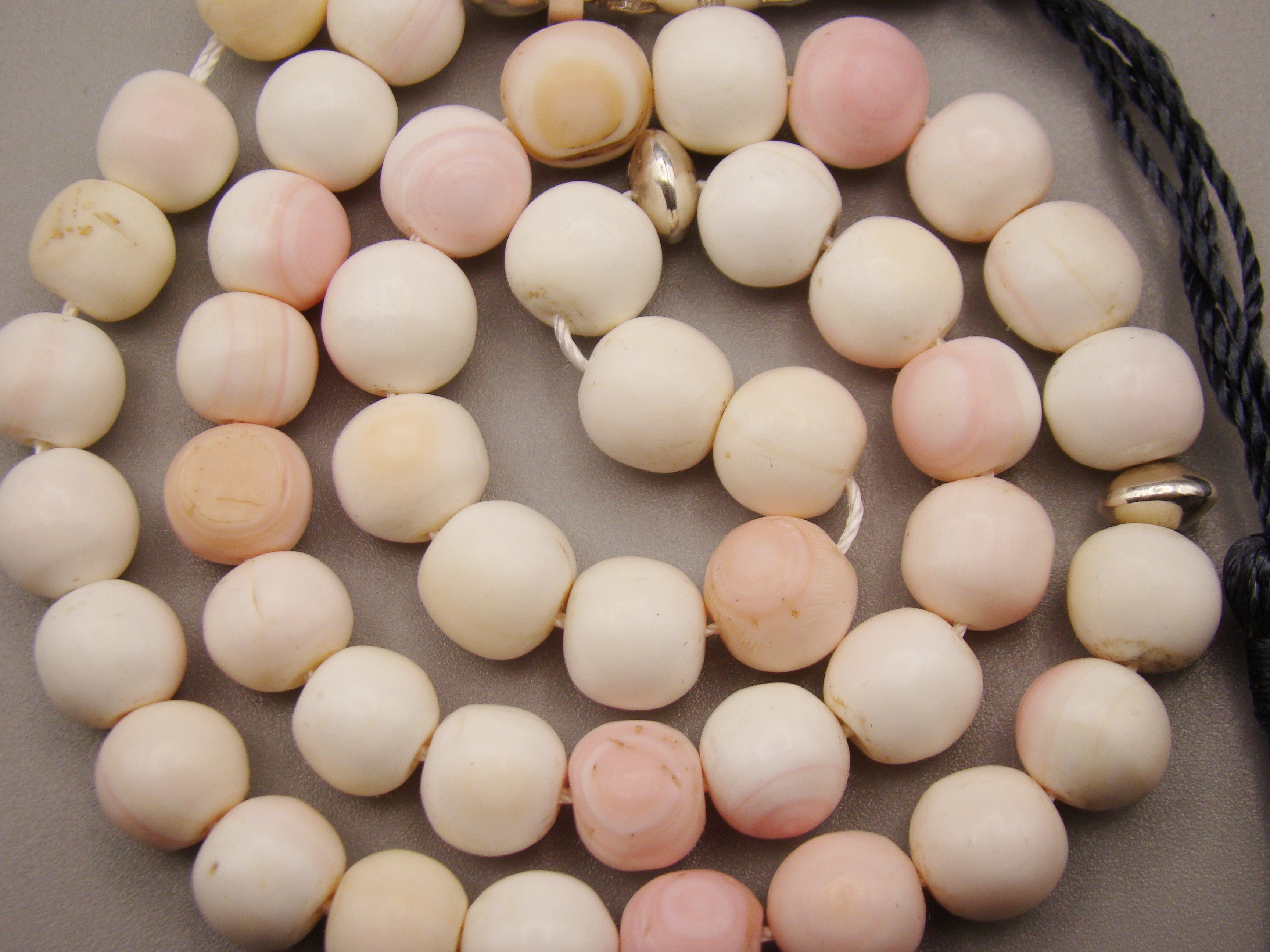 antique coral, natural coral, undyed coral, White angel skin coral, Italian coral, pacific coral, Sardinian Coral, sea coral, Mediterranean coral, Mediterranean Rosary, Mediterranean angel skin Rosary, White coral Rosary, handcarved coral, Sterling silver tassel, مسبحة, Masbaha, Muslim prayer beads حبيت الدورة ,