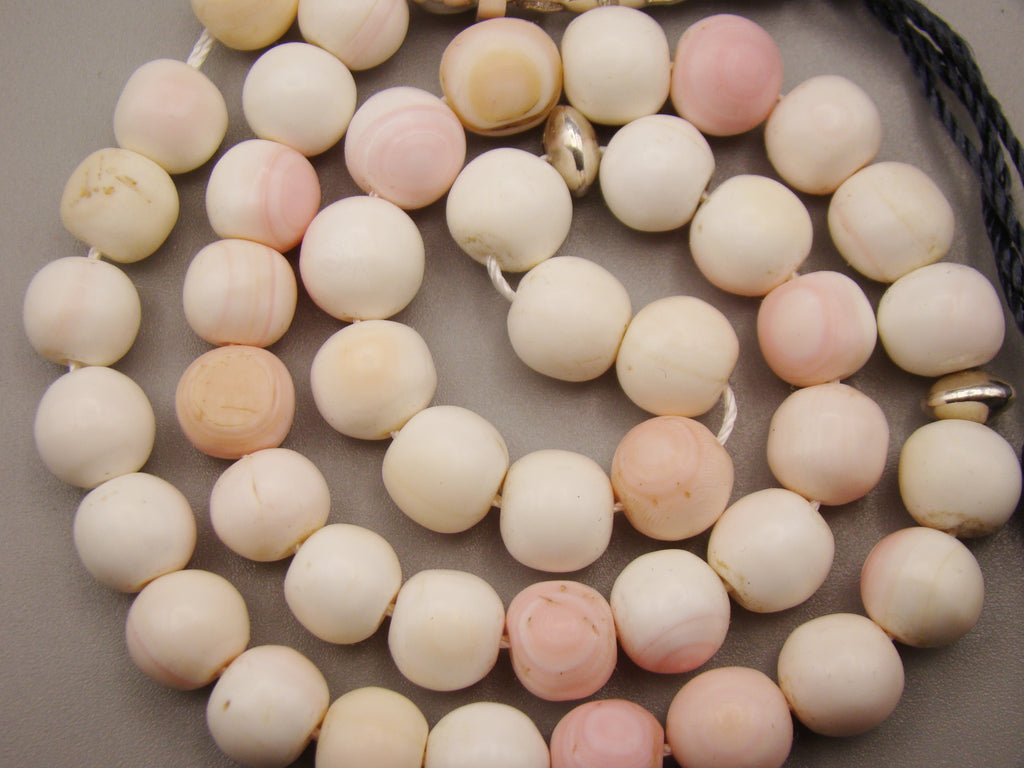 antique coral, natural coral, undyed coral, White angel skin coral, Italian coral, pacific coral, Sardinian Coral, sea coral, Mediterranean coral, Mediterranean Rosary, Mediterranean angel skin Rosary, White coral Rosary, handcarved coral, Sterling silver tassel, مسبحة, Masbaha, Muslim prayer beads حبيت الدورة ,