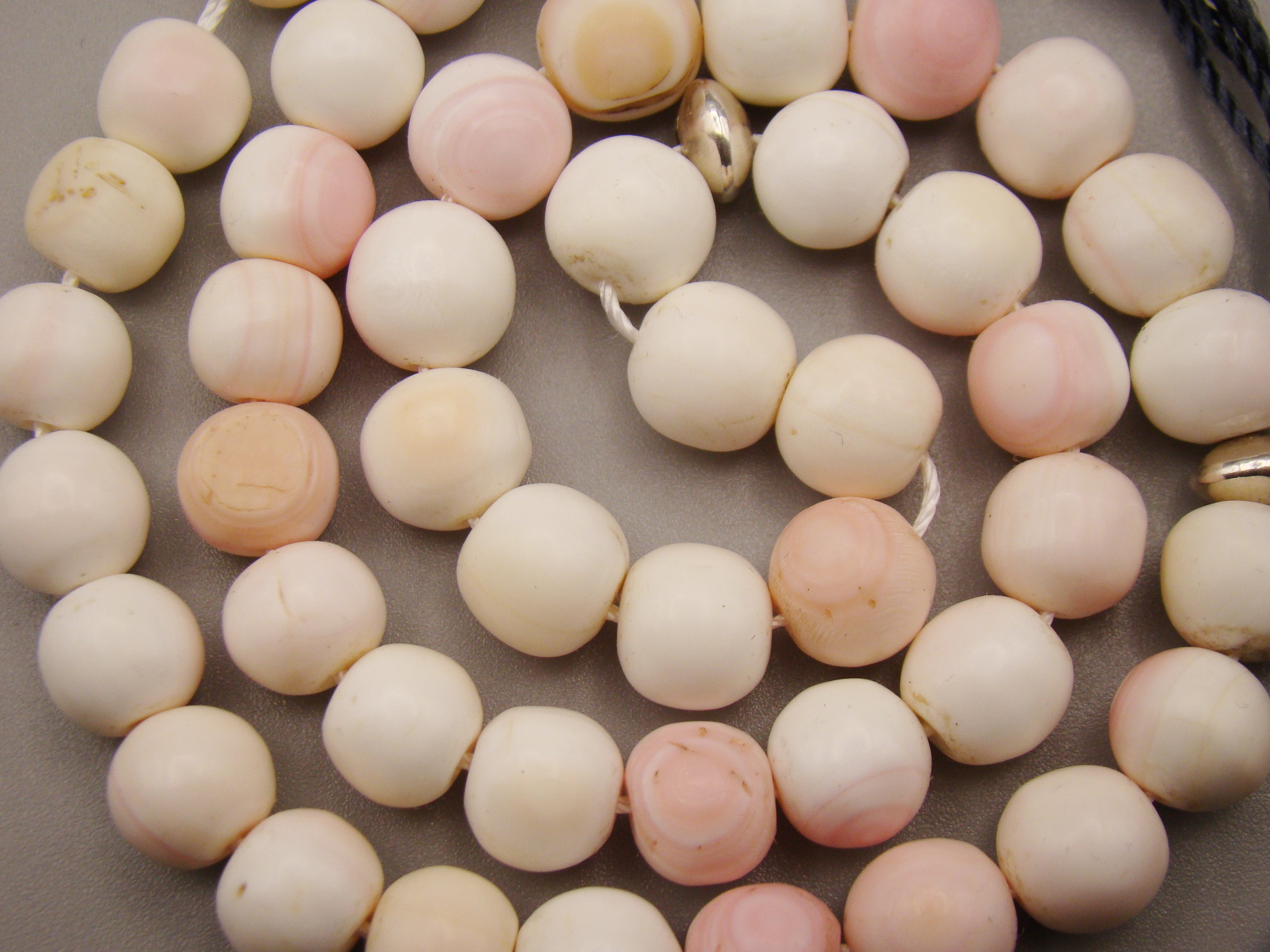 antique coral, natural coral, undyed coral, White angel skin coral, Italian coral, pacific coral, Sardinian Coral, sea coral, Mediterranean coral, Mediterranean Rosary, Mediterranean angel skin Rosary, White coral Rosary, handcarved coral, Sterling silver tassel, مسبحة, Masbaha, Muslim prayer beads حبيت الدورة ,